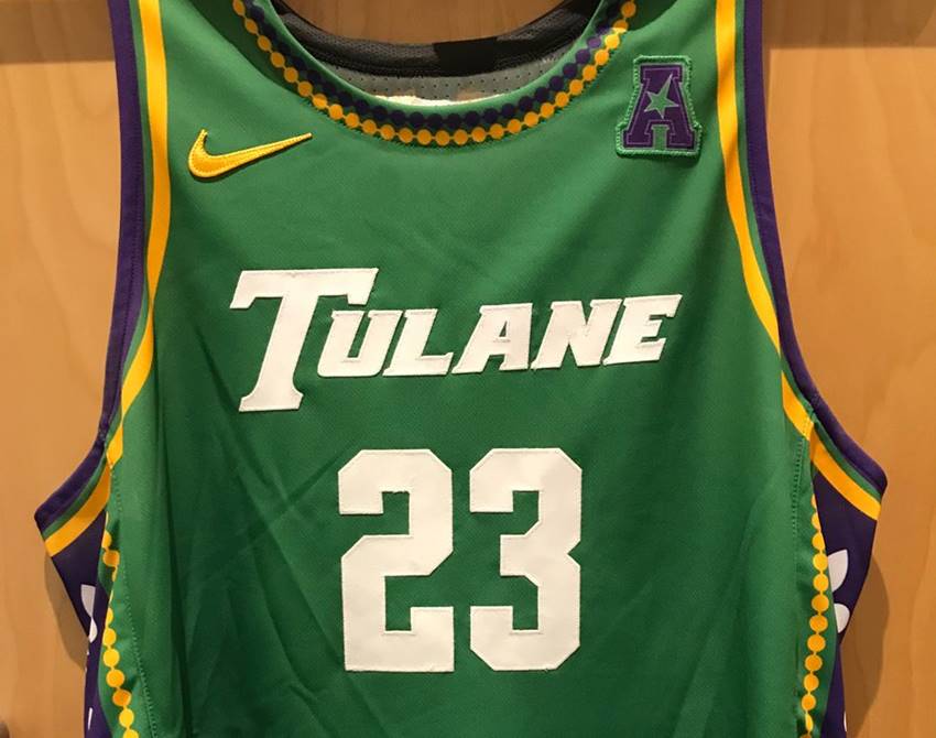 Tulane unveils Mardi Gras-themed basketball uniforms