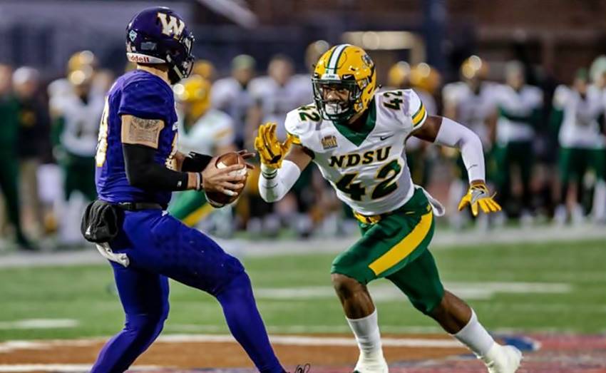 North Dakota State graduate transfer linebacker Jabril Cox headed