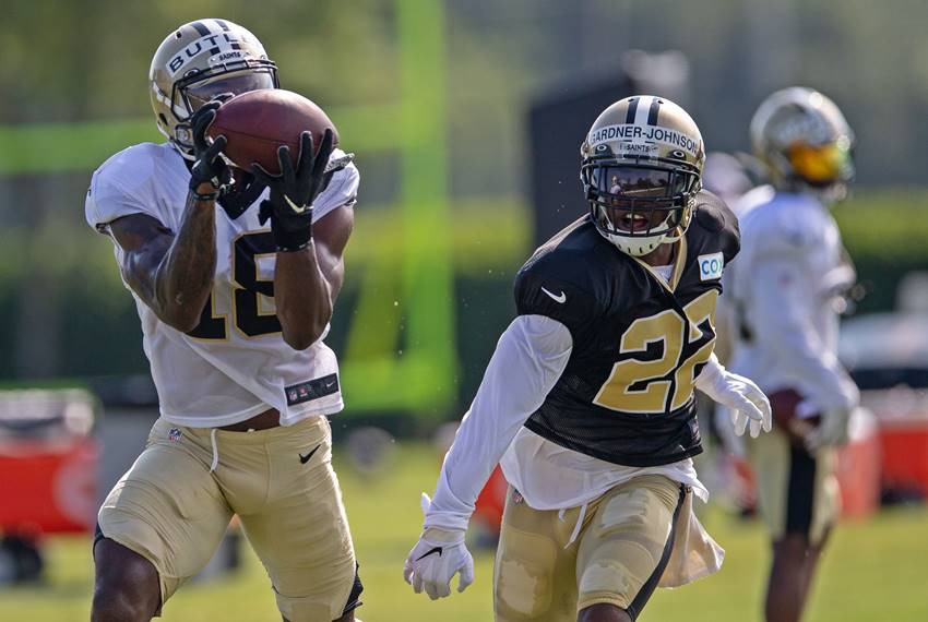 Wide receiver battle for Saints roster spots features deep group