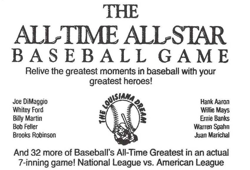 Memorable Baseball Games in the Superdome AllTime AllStar Game
