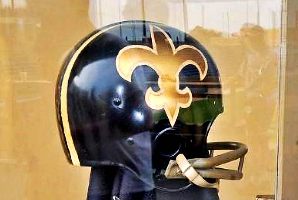Saints black helmet 1969