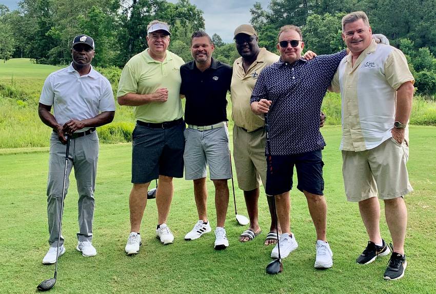 SHOF Biloxi Golf: Fred McAfee, Tyrone Hughes, Ken Trahan