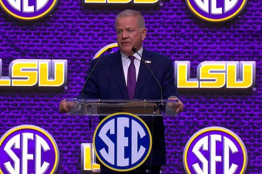 LSU's Kelly: Media days says ‘college football is back’